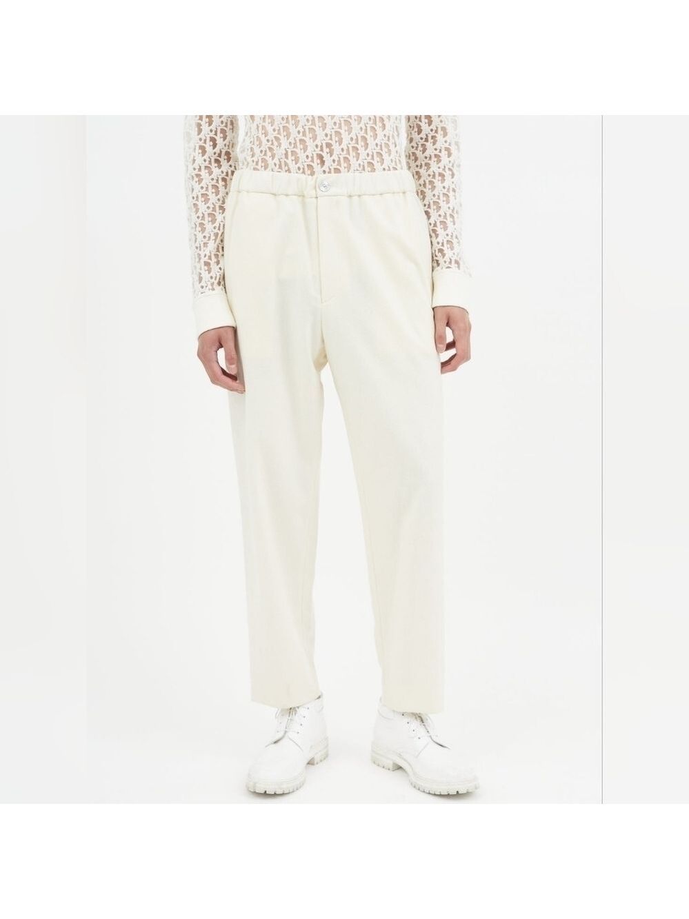 Jil Sander cream wool trousers size 36(52) new no tags